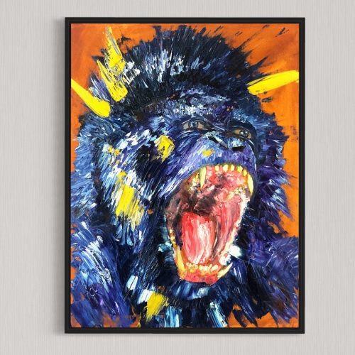 Gorilla – Original wildlife art
