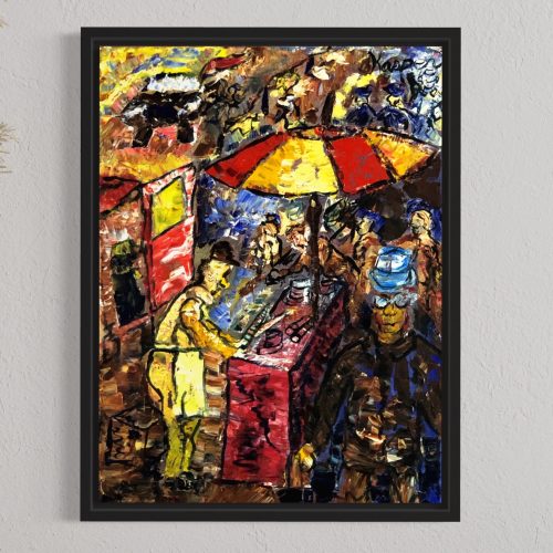 Joe the Cheeseman Brilliant Original Oil Painting for sale