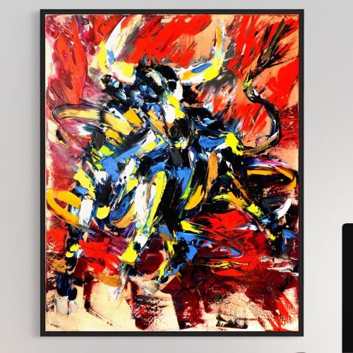 Original Dynamic Bull Art