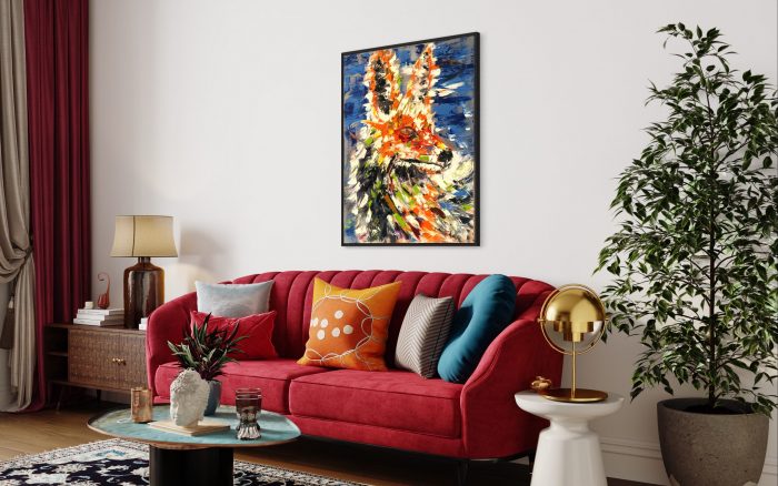 Wild Life Oil Painting | Original Wildlife Art For Sale | Flamingo Art Oil Painting | Wildlife Oil Painting