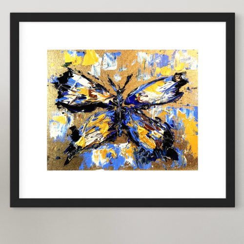 Golden Light Butterfly Art