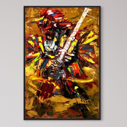 Scarlet Bushido Samurai Painting