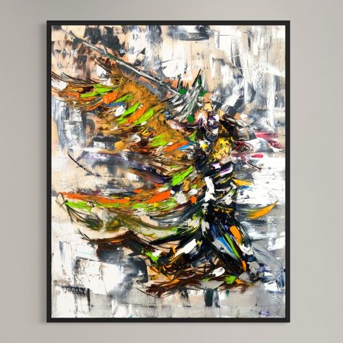 Winged Warrior Oil Painting