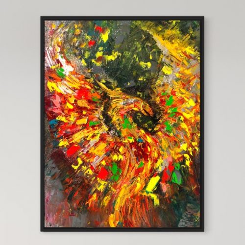 Rebirth Phoenix Oil Painting