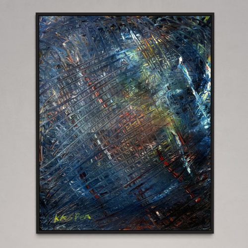 Skyward Hope Abstract Oil Painting